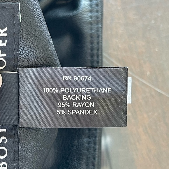 Boston Proper faux leather pull on pants size small rocker date night - Picture 10 of 14